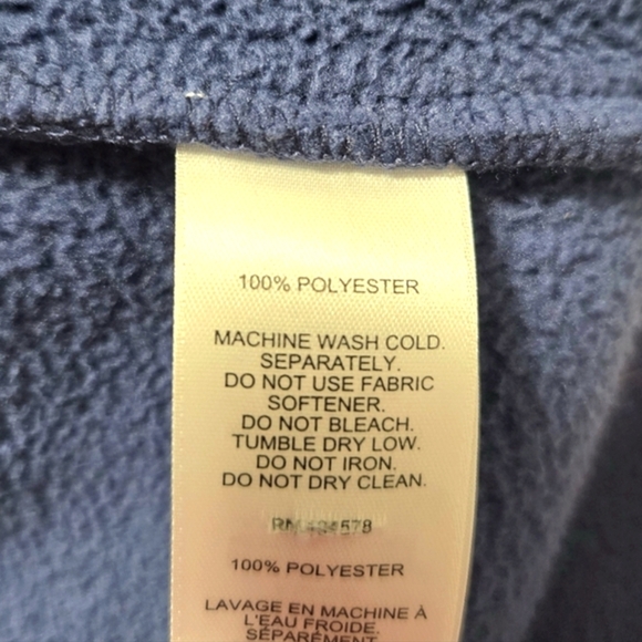 Vineyard Vines 3/4 zip Fleece Pullover. Blue With Red And Pink Trim. XXS - Picture 7 of 16